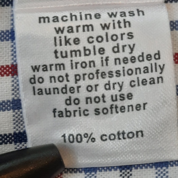 Paul Fredrick White/Blue/Red Check Button Down Long Sleeve Shirt Size 16.5- 35 - Picture 8 of 8